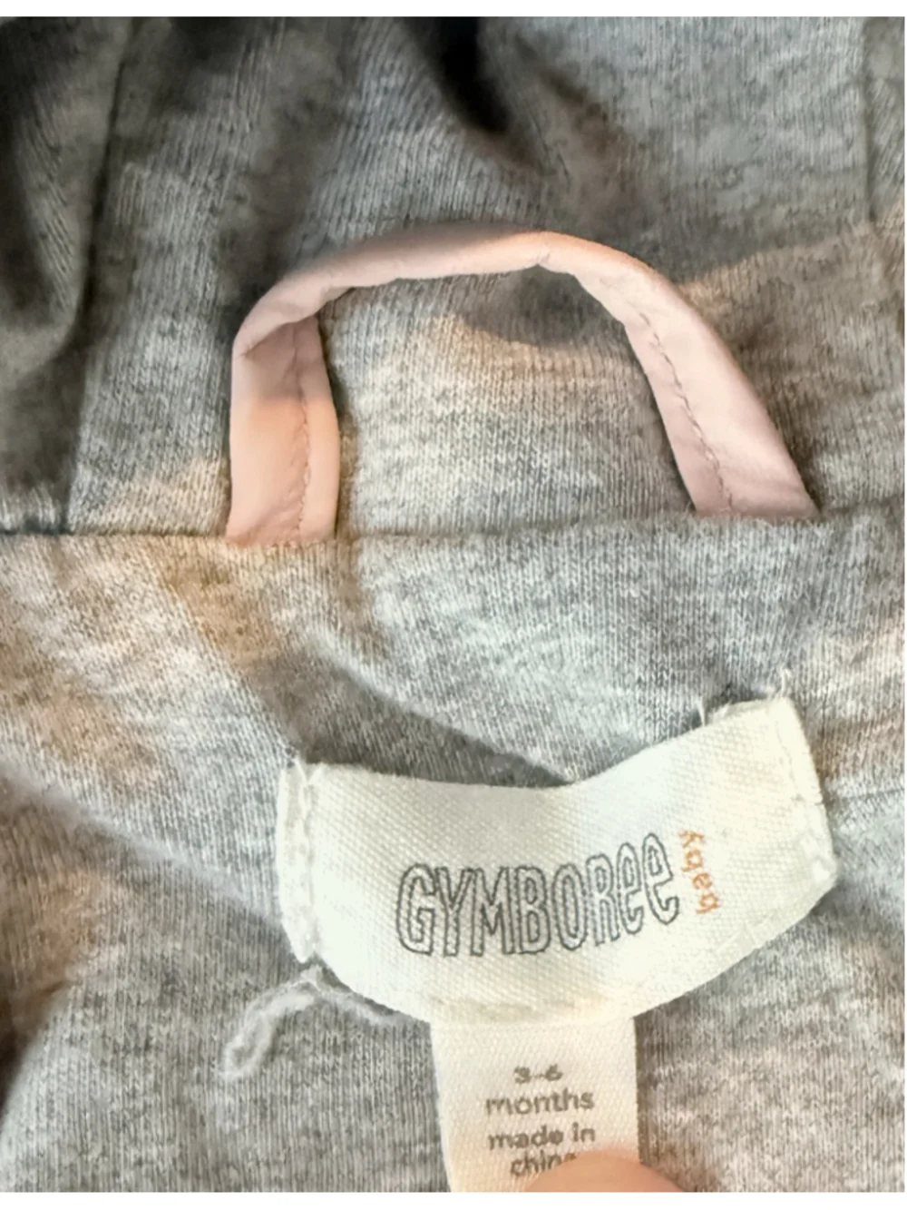 Gymboree Blush Pink Hooded Rain Jacket 3-6M Minimalist Baby Coat Scandi Coastal